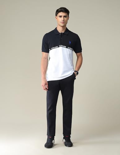 Image of U.S. Polo ASSN. Regular Fit Polo T Shirts for Men - 100% Cotton, Half Sleeves Mens Tshirt