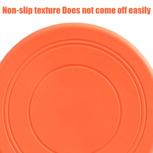 Fc'Noqgn 2 Pcs Flying Disc rutschfest weiches Silikon Spielzeug Eltern & Kleinkind Zeit im Freien Sport, Orange, Rot