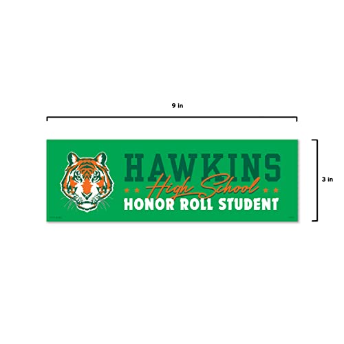 Image of Genuine Fred Stranger Things, Bumper Magnet, Hawkins High School, Multicolored