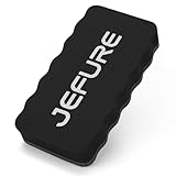 JEFURE Whiteboard Schwamm 1 Stück, Schwarzer Whiteboard Schwamm Magnetisch, Whiteboard Radiergummi für Trockenreinigung auf vielen Oberflächen, Whiteboard Radierer für Whiteboards, Tafeln und Glas