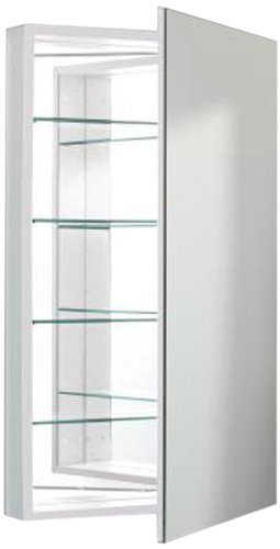 Robern Plm2440W Pl-Series Flat Mirror Medicine Cabinet, White #TOP14