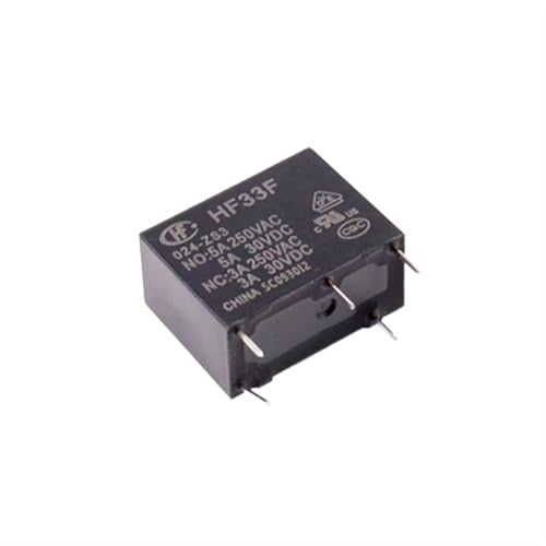 Relais de puissance JZC/HF33F-024-ZS3 pour domotique et automates 24V 5 pins 5A, 5 pièces