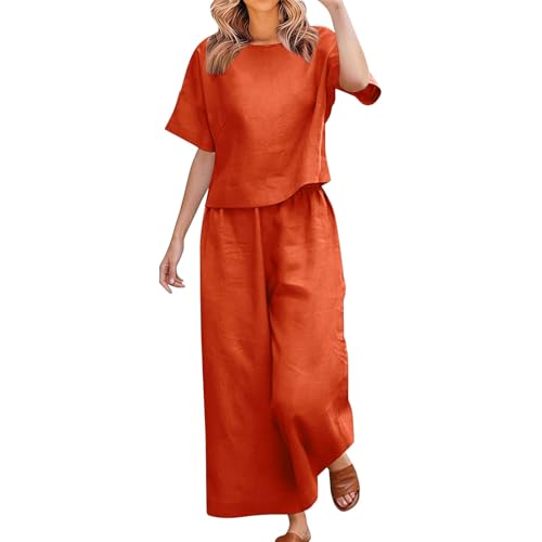 Traje de chándal de dos piezas para mujer de verano elegante traje casual casual tops y piernas anchas pantalones traje de pantalón largo de 2 piezas conjunto de primavera trajes ropa hawaiana blusa