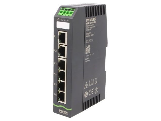 Switch Ethernet 6 ports Murrelektronik 58811 pour rail DIN 9,5-31,5VDC