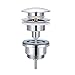 Synlyn Piletta Universal G1¼"POP UP valvola senza troppopieno piletta per lavabo/lavabo tappo lavabo Click Clack rame, cromato