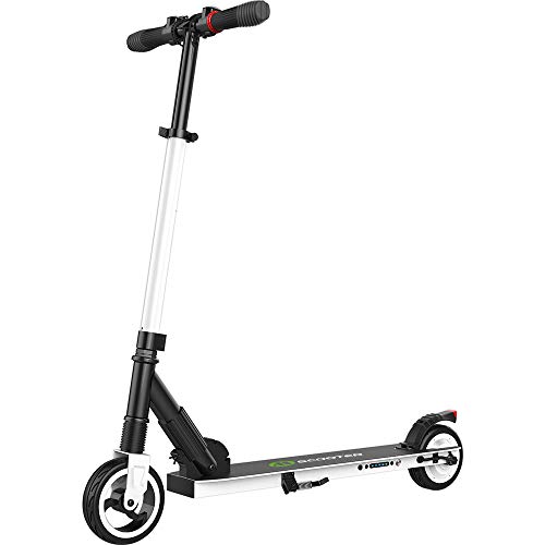 M MEGAWHEELS Trottinette Electrique Légère 7.5kg Pliable et Réglable en Hauteur pour Ados et Mixte Adulte（Blanc）