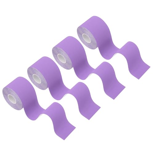 Bande de kinésiologie imperméable violette élastique pour le maintien du genou et de la cheville