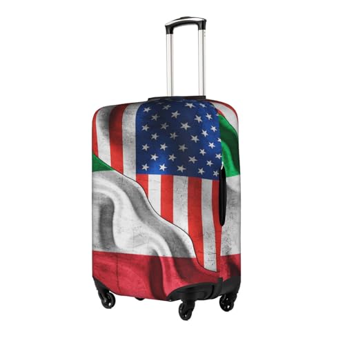 America Flag Italy Italian Flag Travel Luggage Cover Washable Suitcase Case Suitcase Protector Fit Luggage Cover Medium2