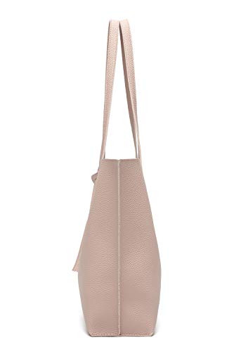 Image of Dreubea Women's Soft Faux Leather Tote Shoulder Bag from, Big Capacity Tassel Handbag