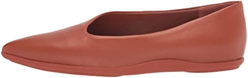Vince Womens Lex Asymmetrical Flat Rust Amber Leather 6.5 M | Image 7