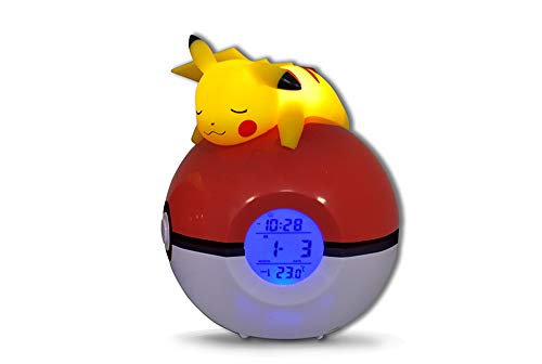 Teknofun - Pokemon Pikachu Light Up FM Alarm Clock - Radio Wecker (ca 16cm) - 811354