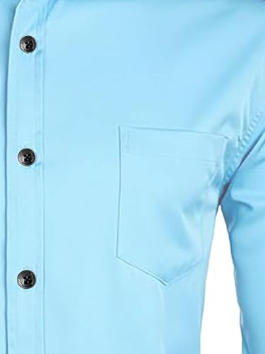 Image of Men's Slim Fit Beige Color Cotton Blend Casual Shirt