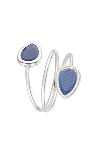 Córdoba Jewels | Anillos en Plata de Ley 925 con diseño Doble Gota Montana Silver