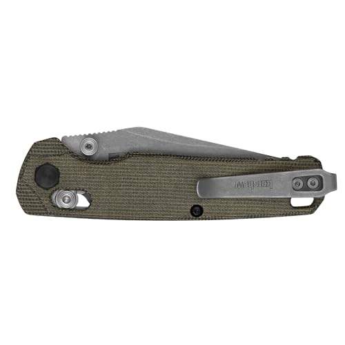 Image of Kershaw Bel Air Pocket Knife, Made in The USA, 3.1 inch CPM MagnaCut Steel Blade, EDC Design, Duralock Locking Mechanism, Manual Folder, Pocketclip