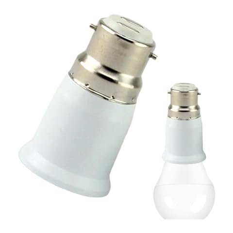 Gdiojnfg Bayonet to Screw Bulb Adaptor Cover