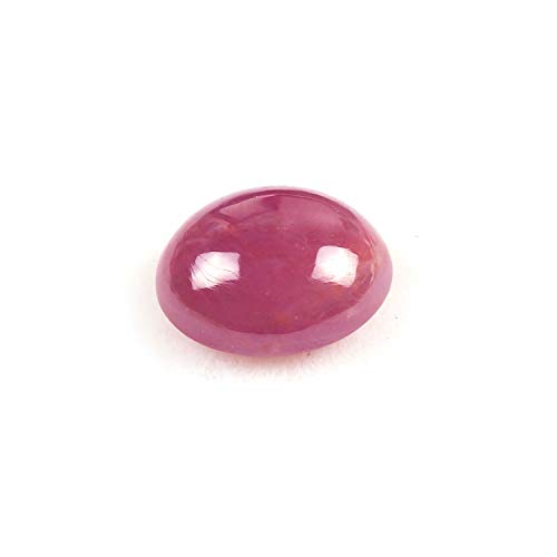 Rubis naturel ovale 4.37 carats en vrac pour fabrication de bijoux cabochon
