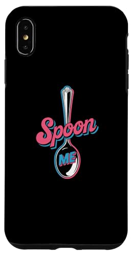 Funny Spoons ȃOtBbN t@j[Xv[ Ƃ킴Xv[ Me X}zP[X iPhone XS Max p