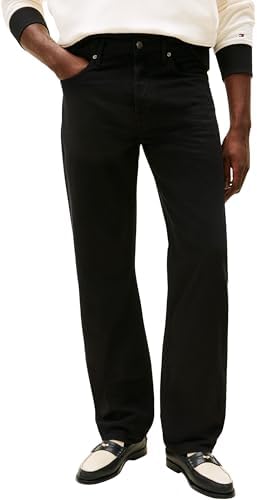 Tommy Hilfiger Regular Straight Dover Rgd GMD Mw0mw42810 Gerade, Schwarz (Schwarz), 30 W/32 l, Herren, Schwarz (Schwarz), 30W x 32L