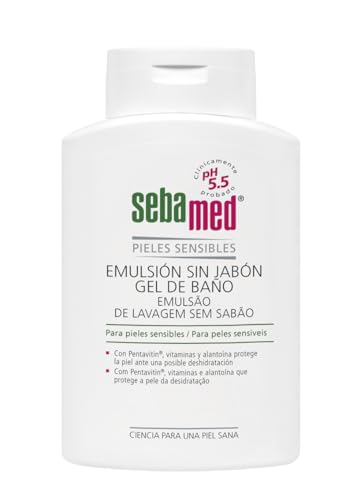 Sebamed Emulsión sin Jabón 500ml - Gel de baño para pieles normales sensibles sin jabón, indicado para la higiene diaria
