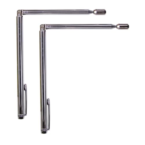 WUSJCOF 2 PCS Edelstahl-Wünschelruten Energiestab Zur Wasser-Aufspürung