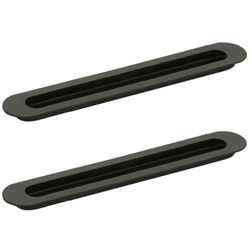 Image of FAST CSH03 Stainless Steel Black Architechral Cabinet Concealed Sliding Door Handle for Wardrobe & Cupboard Doors. (12 INCH)