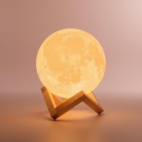 Mydethun Moon Lamp 3D Night Light - Valentine Gifts for...