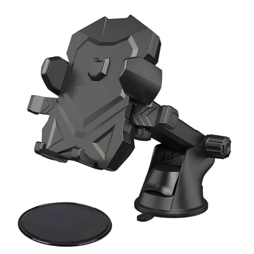 Image of Universal Car Mount - Strong Suction, Double Lock, 360 Rotation, Quick Release, Telescopic Arm, Windshield & Dashboard Compatible for All Mobile Phones. (MXK-615)