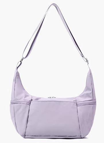 Image of WildHorn Nylon Shoulder Sling Bag for Women | Lightweight Crossbody Travel Bag with Multiple Zipper Pockets | Everyday Casual Handbag with Adjustable Strap (30 x 28 x 10 cm)