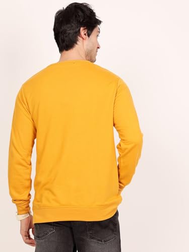 Image of LEOTUDE Men Graphic Print Regular Sweatshirt Material Loopknit