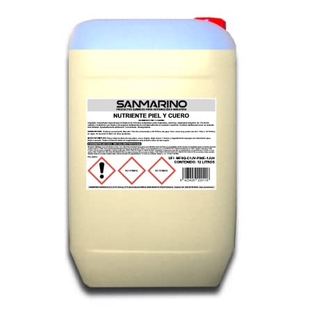 LIMPIARCOCHE.COM SANMARINO NUTRIENTE Piel Y Cuero 12 L.
