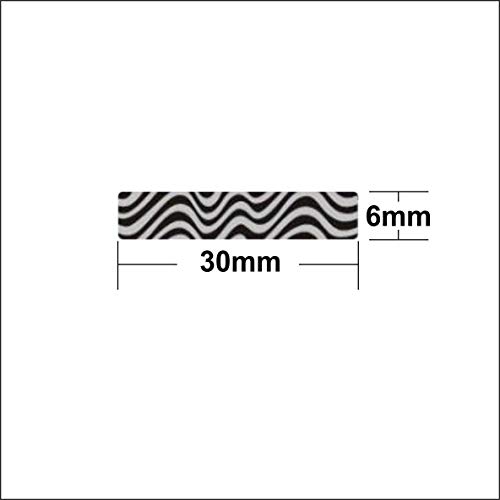 Pinnacle Scratch Off Label and Sticker Zebra Type (30 mm x 6 mm, Roll of 200 Labels).