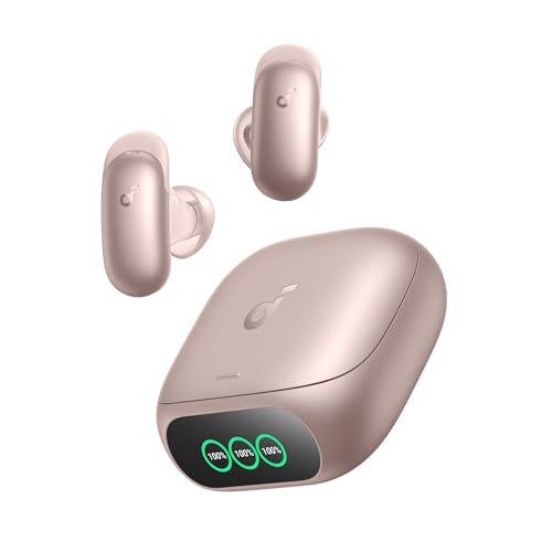 Anker Soundcore Liberty 5 Pro�iBluetooth 6.1�j�y���S���C�����X�C���z��/�E���g���m�C�Y�L�����Z�����O 4.0/3D�I�[�f�B�I/Dolby Atmos�ɍœK��/�f�B�X�v���C����/���C�����X�[�d/�ő�3��̃}���`�|�C��