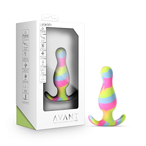 Blush Novelties Plug anal Avant Kaleido - Tête conique pour une insertion facile - Silicone Puria durci au platine - Ultrasilk Smooth - Base Anchortech pour la sécurité et le confort