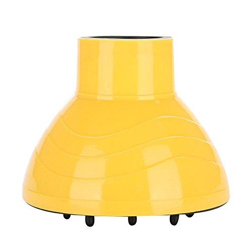 Universal Blower Hairdressing Salon Curly Hair Dryer Folding Diffuser Cover Modeling Tool Accessories(Yellow)