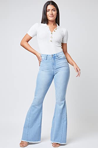 YMI Womens Repreve W/Lycra Gigi HIGH Rise Extreme FIT & Flare, L02, 11 Blue2