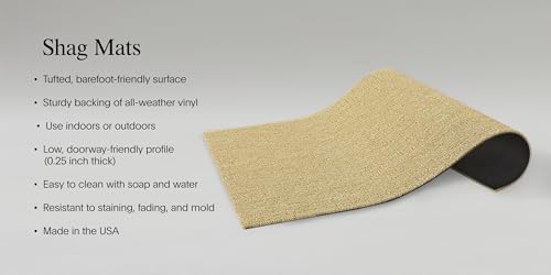 Chilewich Martha by Martha Stewart Heathered Shag Doormat in Abalone - 18”x28 - Easy Care Welcome Mat - Premium Indoor/Outdoor Tufted Rug for Entry, Kitchen, Bath, Pool with Weatherproof Backing by Chilewich - Image 2