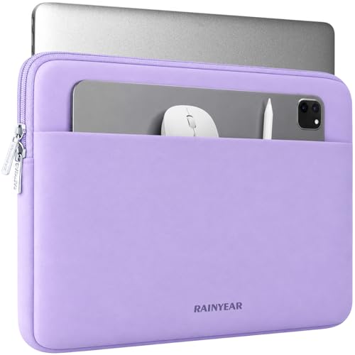 RAINYEAR Funda para Portátil de 15,6 Pulgadas Compatible con la Mayoría de Ultrabook Chromebook de 15,6 Pulgadas, Funda Protectora para Portátil con Bisel Ultra Delgado de 16 Pulgadas, Púrpura