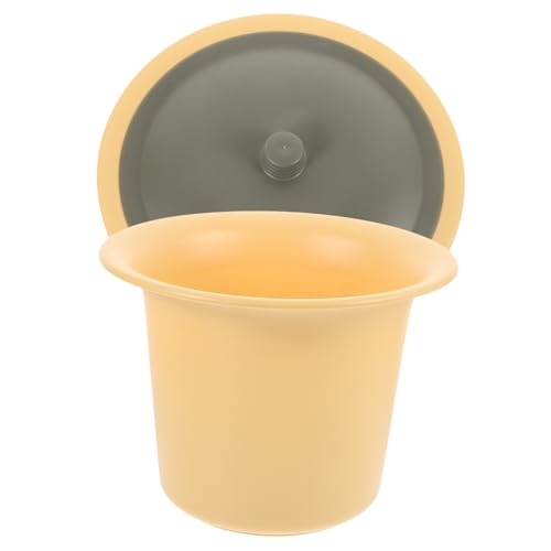 ORFOFE Portable Plastic Bedpan Lid Reusable Urinal for Elderly Adults Potty Training Odor-Free