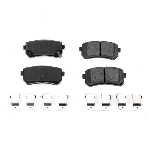 Image of PowerStop Rear Brake Pads for Hyundai Sonata 2016-19 | Kia Optima 2016-20 - Z17 Ceramic Brake Pads with Installation Hardware, 17-1829