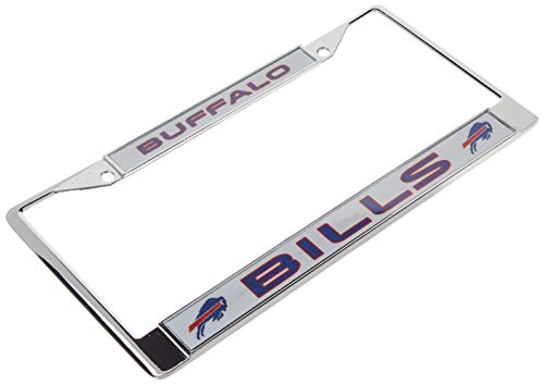 image for NFL Rico Industries Bling Chrome License Plate Frame with Glitter Acce