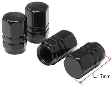 Amazon Co Jp アストロプロダクツ Ap タイヤバルブキャップセットアルミ ブラック 4pc 車 バイク
