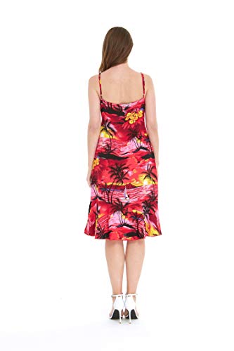Image of Hawaii Hangover Family Matching Hawaiian Clothes, Sunset Red | Family matching Hawaiian outfits, Sunset Red, lightweight rayon, machine washable, tropical floral print, luaus, cruises