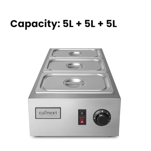 Image of 3-Pot 5kg Chocolate Melter | SS304 | 1000W | Commercial Electric Food Warmer | Removable GN Pans | Adjustable Temperature (Up to 100C) | 6 Months Replacement Warranty