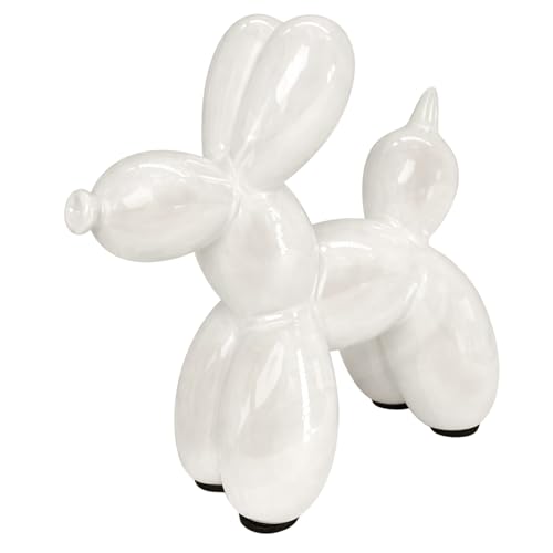 Opiniones de Estatuas , tabla con los diez mejores. 44 Figura Decorativa de Perro Globo, Ceramica, Decoración Del Hogar, 11*11*5cm, Estatua de Perro con Globo Galvanizado, Brillante, Escultura Artística, Decoración Moderna (1,...