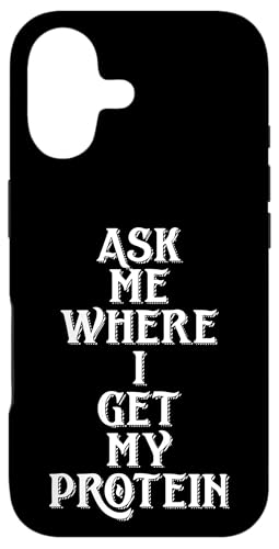 Ask Me Where I Get My Protein Funny Vegetarian & Vegan Joke �X�}�z�P�[�X iPhone 17 �p