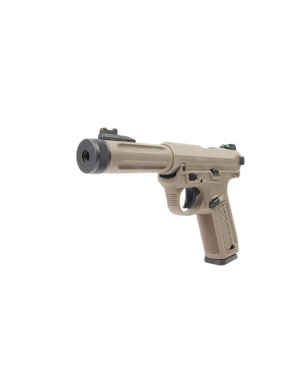 Pistola Airsoft GBB AAP-01 Assassin Action Army Color Tan réplica Escala 1:1 Potencia 1 Julio 6 mm. Semi y Auto