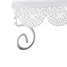 Dulcet Delights Metal Rectangle Eyelet Cake Stands with Lattice Borders for Birthdays, Weddings, Parties and Events 14.5
