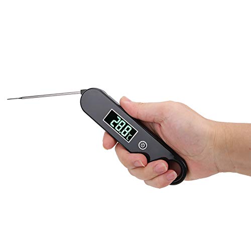 Termômetro para alimentos com sonda dobrável, design à prova de salpicos e à prova de respingos, pro