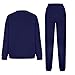 Two Piece Sets For Women Fall Long Sleeve Sweatshirt Plus Size Sweatsuit Sweatpants Fashion Tracksuit Dark Blue joggers set for women 3X