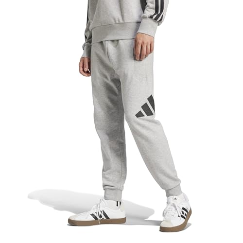 adidas Herren Essentials Big Logo French Terry Pants, medium Grey Heather/Black, XL – Ansicht 2